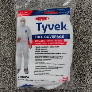 Dupont Tyvek Full  Coverage suit Large/ X-Large  " New"